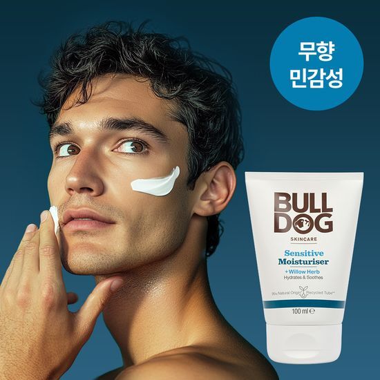 Bulldog Sensitive Moisturizer 100ml - Gentle skincare formula for sensitive skin, part of K-Beauty range.
