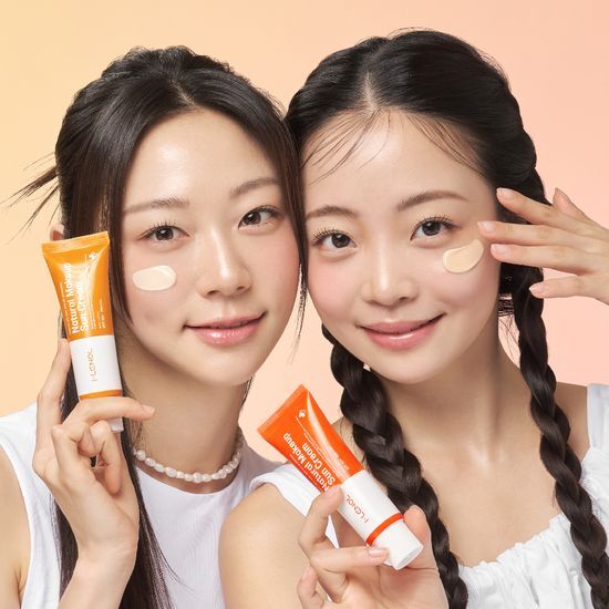 Airenol Bare Skin Cream Set 50ml featuring SPF 50+ and PA+++ sunscreen protection, designed for shades 22 and above, perfect for K-Beauty skincare enthusiasts.