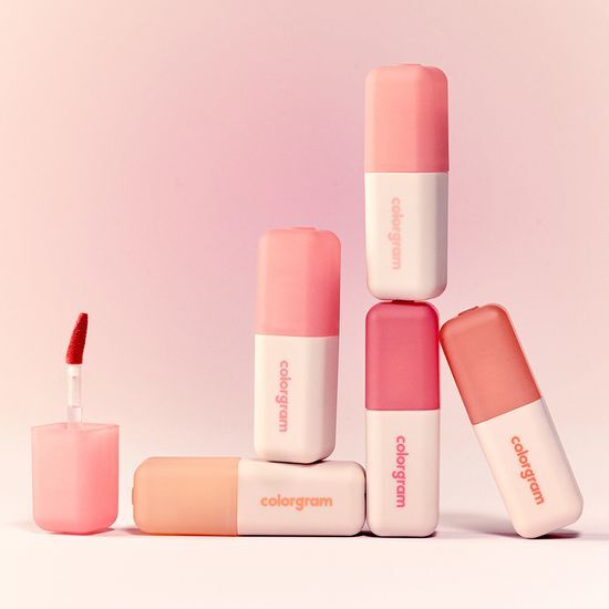 Colorgram Nudie Blur Tint in 14 Strawberry Melon - Special Edition, vibrant lip tint with a smooth finish.