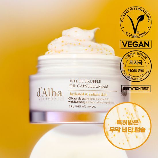 Dalba Vita Capsule Cream 55g - K-Beauty moisturizer, enriched with nourishing ingredients for radiant skin.