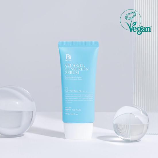50mL Benton Cica Hydrating Sun Serum with SPF50+/PA++++, a K-Beauty skincare product for sun protection and hydration.