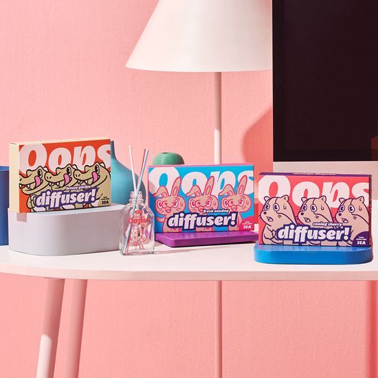 100ml Mumune Oops Diffuser set featuring Fresh Sunday fragrance, part of the K-Beauty collection.