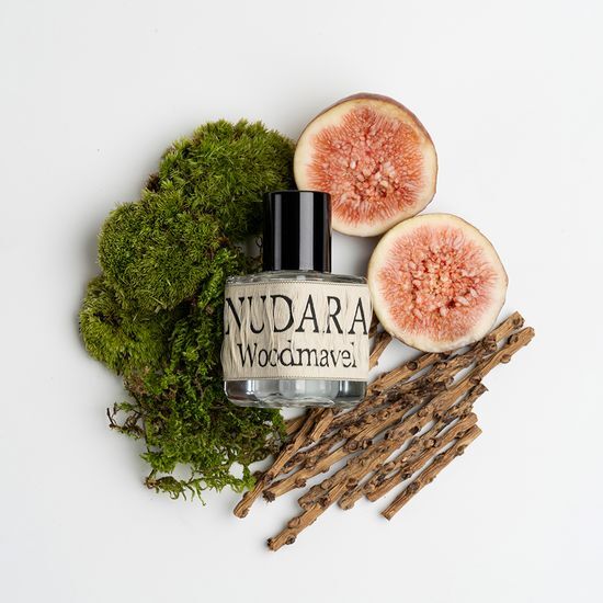 Alt text: Nudara EDP 30ml Wood Marvel fragrance bottle showcasing a sleek design, emphasizing K-Beauty elegance in personal care cosmetics.