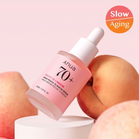 Anua Peach Niacinamide Serum 30mL bottle, a K-Beauty skincare essential enriched with niacinamide for a radiant complexion.