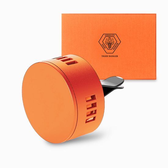 Orange Tiger Dazzler Super Simple Edition Car Air Freshener, offering a choice of 3 refreshing scents, designed for men's beauty and personal care.