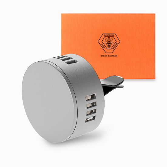 Silver Tiger Dazzler Super Simple Edition Car Air Freshener with choice of three scents, designed for men's beauty and personal care.