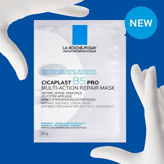 La Roche-Posay Cicaplast B5 PRO Multi-Action Repair Mask - 1 Sheet, a skincare product designed for effective skin repair and hydration.