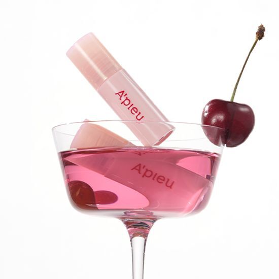 Apieu Juicy Pang Dewy Glow Tint Mini Set featuring three types, including Grape Syrup, showcasing vibrant packaging and a glossy finish.