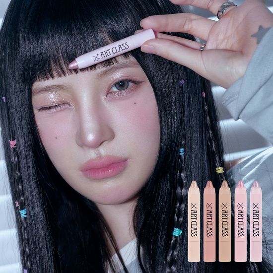 Alt Text: Too Cool For School Eye Glitz_02 in Peach Sparkling - shimmery eye makeup product featuring a vibrant peach hue for a stunning look.