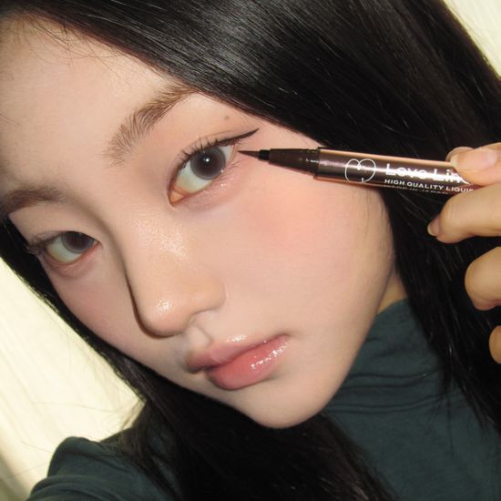 Love Liner Liquid Eyeliner in Black - Online Exclusive, featuring a sleek design and available in 6 vibrant colors.