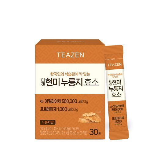 30 sachets of Tijen Brown Rice Nurungji Enzyme for a 30-day supply, promoting health and wellness.