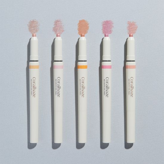 Alt text: Coral Haze Idol Aegyo Sal Maker in Champagne Beige, featuring a versatile design available in 5 colors for enhancing the under-eye aesthetic.