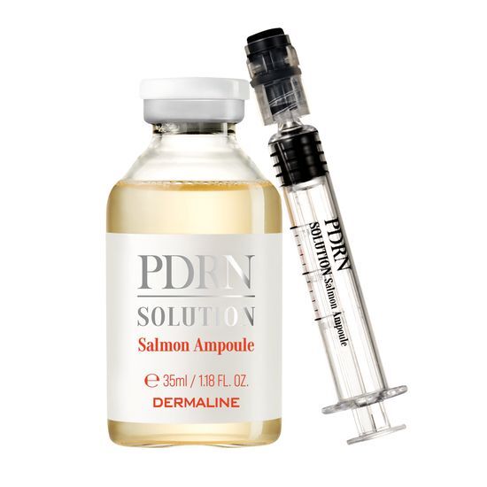DermaLine Direxso PDRN Salmon Ampoule 35ml - K-Beauty skincare serum for rejuvenating and hydrating skin.