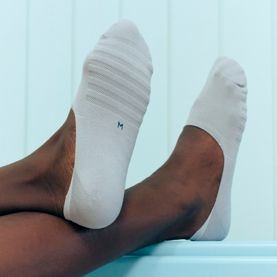 Ritu Air Recovery Fake Socks in black, designed for men's beauty and personal care, available in S/M size, showcasing K-Beauty style.
