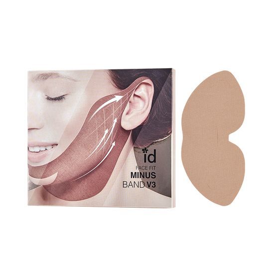 ID Placosmetic Face Fit Minus Band V3 - 4 Sheets of K-Beauty skincare masks for enhanced facial care.