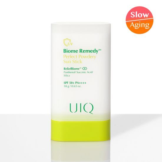 Alt text: Yukic Biome Remedy Perfect Mattifying Sun Stick 18g - K-Beauty skincare product for sun care, designed for a matte finish.