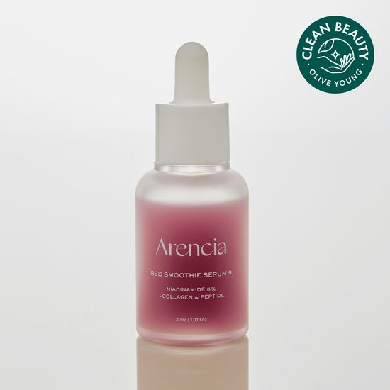 Arencia Red Smoothie Serum 30ml - K-Beauty skincare essence for revitalizing and nourishing skin.
