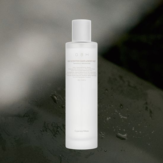 90ml GHB Scented Hair & Body Mist in Cypress Moss, a refreshing fragrance for hair and body, ideal for K-Beauty enthusiasts.
