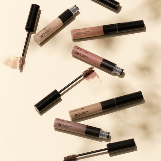 Kate 3D Eyebrow Color in Natural Brown - BR-1 shade, showcasing four versatile colors for perfect eyebrow definition.