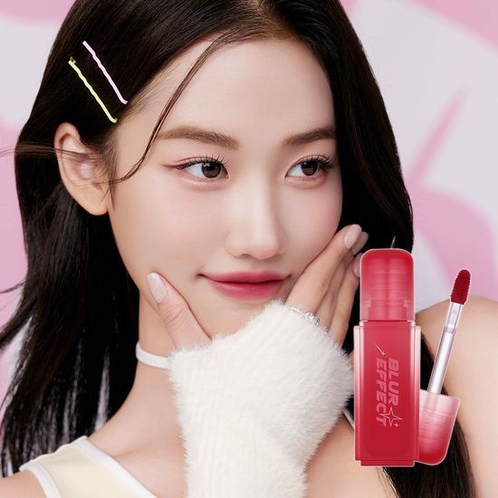 Image of Kiss Me Eye Blur Effect Tint in Option 4: Evaluation, showcasing a smooth tint with a soft focus effect, part of a six-color range.