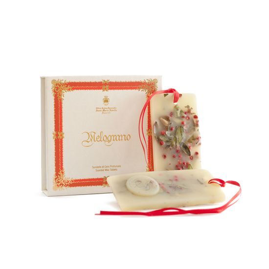 Santa Maria Novella Florence 1221 Wax Tablet in Pomegranate scent, 30g x 2, a luxurious fragrance product for personal care.