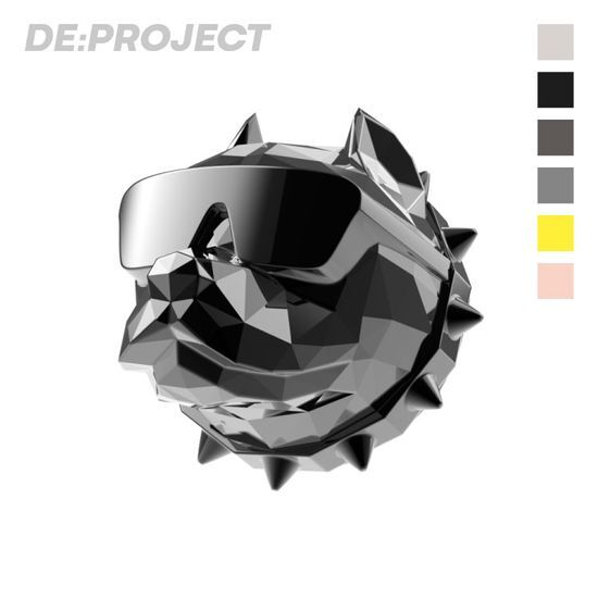 Frozen Gray DProject D-Bul Car Air Freshener for men's beauty, available in seven types, showcasing K-Beauty fragrance.
