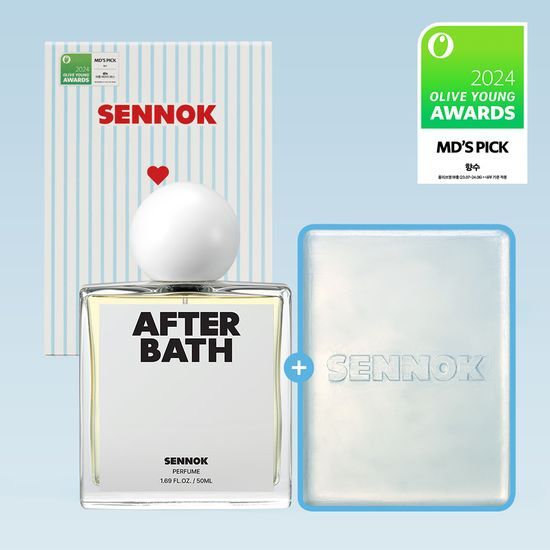 Senok Perfume After Bath 50ml Limited Edition 2024 with 90g Body Soap, featuring K-Beauty fragrance collection.
