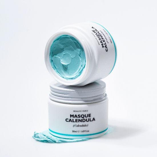 Alt text: Oligodermy Calendula Mask 50ml - Hydrating skincare mask enriched with calendula for soothing and rejuvenating skin, perfect for K-Beauty routines.