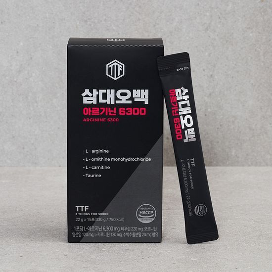 Samdae 500 Arginine 6300 330g - 15 packets of K-Beauty men's beauty supplement for enhanced skin health and fragrance.