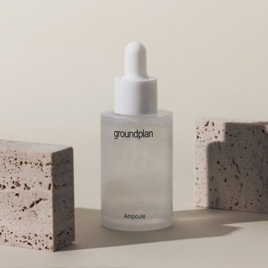 Ground Plan Ampoule 40ml - K-Beauty skincare essence for radiant skin, featuring a sleek bottle design.