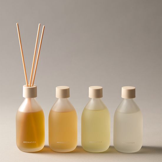 100ml Aromatica Reed Diffuser in Siren Lavender fragrance, part of a K-Beauty collection, ideal for enhancing ambiance and personal care.