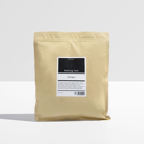 One Thing Collagen Modeling Pack 1kg in Warm - K-Beauty skincare mask for rejuvenating skin.