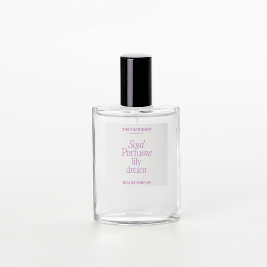 30ml The Face Shop Soul Lily Dream EDP fragrance bottle, embodying K-Beauty elegance and personal care.