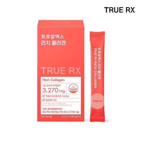 TrueRx Rich Collagen 14 Sachets - 14-Day Supply for enhanced skin health and vitality.
