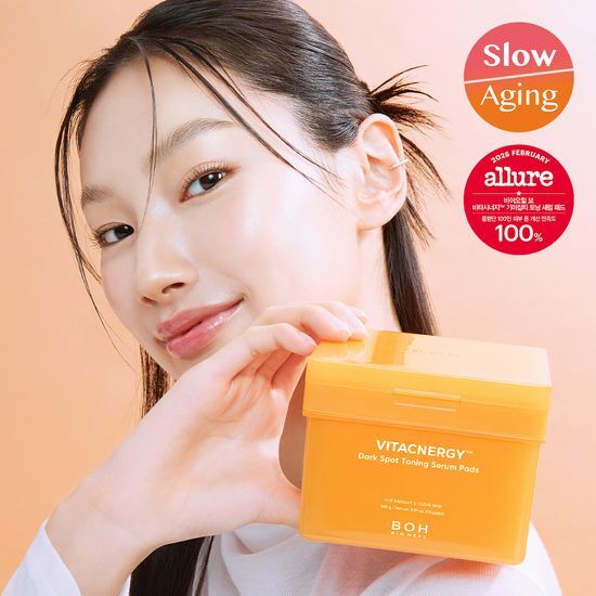 BioHealbo Vita Synergy Spot Treatment Toning Serum Pads - 70 Sheets, K-Beauty skincare product for effective spot treatment and toning.