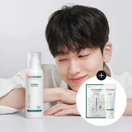 Dr.G Red Blemish For Men Calming All-in-One 150ml - Special Edition skincare moisturizer designed for men's skin, featuring K-Beauty formulation for blemish control.