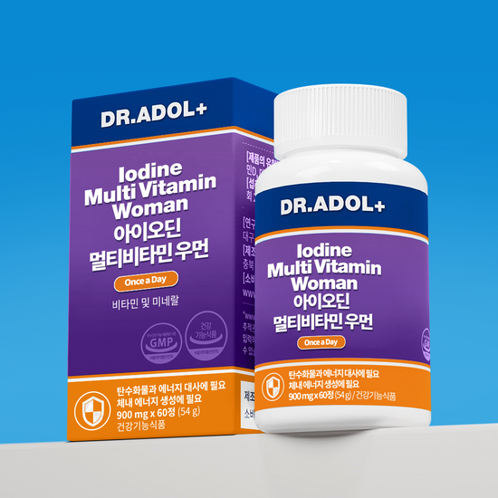 Dr. Adol Iodine Multivitamin for Women - 60 Tablets in a 30-Day Supply Packaging