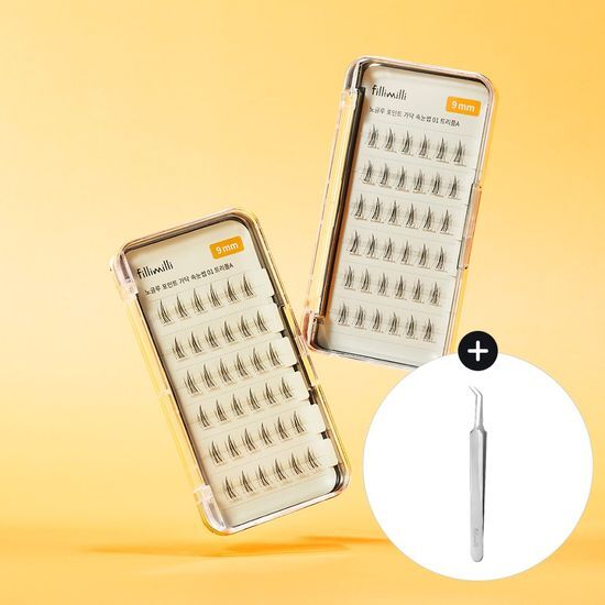 Filimili Eyelash Selection featuring 14 types of super long C curl eyelashes without glue, designed for easy application and stylish eye enhancement.