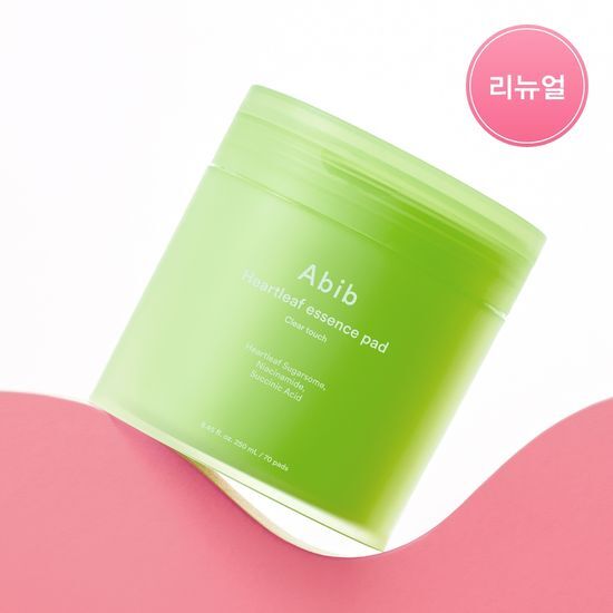 Abib Mugwort Essence Pad Clear Touch - 70 Sheets, K-Beauty skincare product designed for soothing and hydrating the skin.