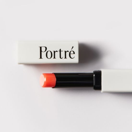 Portre Bear Color Balm in More Coral shade, featuring a vibrant and playful design, perfect for adding a pop of color to your makeup collection.