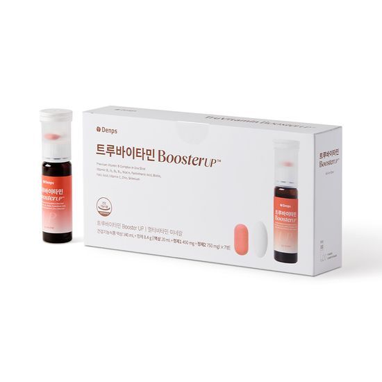 Denpce True Vitamin Booster - 7 bottles for a 7-day supply, featuring a vibrant design and essential vitamins for daily wellness.