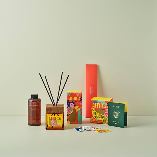 Taylor Scent Diffuser in African Jungle fragrance, 500ml bottle, perfect for enhancing ambiance with a refreshing scent.