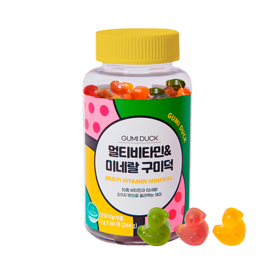 Container of WJet Bio Multi-Vitamin & Mineral Gummies featuring 80 gummies for a 40-day supply, ideal for daily nutritional support.