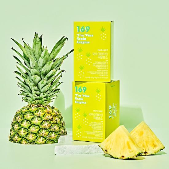 30 sachets of Muse Habit 169 I'm Fine Grain Enzyme for a 30-day supply, promoting digestive health.