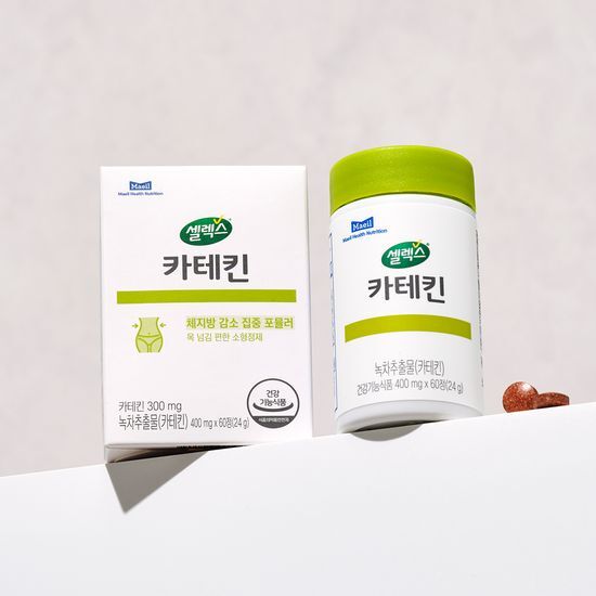 Selex Catechin 60 Tablets in a warm packaging, ideal for a 1-month supply of health benefits.