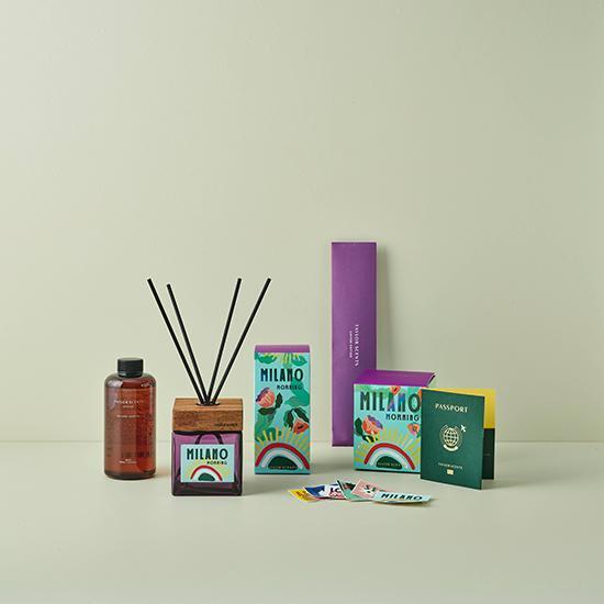 Taylor Scent City Line Diffuser 500ml in four fragrance variants, perfect for enhancing your space with delightful scents. Ideal for K-Beauty and personal care enthusiasts.