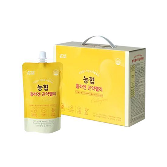 10 packs of Hansamin Collagen Konjac Jelly featuring a vibrant packaging design, ideal for health and beauty enthusiasts.