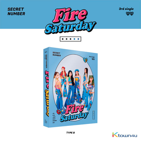 SECRET NUMBER - Single Album 3 [Fire Saturday] (Type B Version) by SECRET NUMBER - Available at allkpopmag. Price: $16.00.