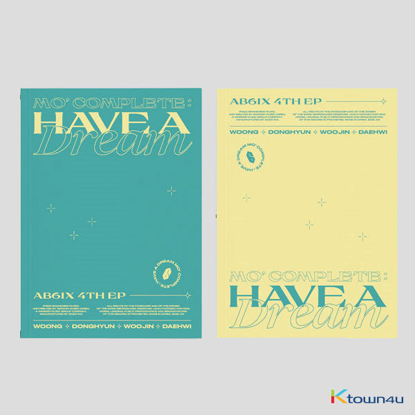 AB6IX - EP Album 4th [MO' COMPLETE: HAVE A DREAM] (Random Ver.) by AB6IX - Available at allkpopmag. Price: $16.19.