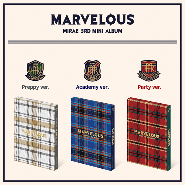 MIRAE - Mini Album 3 [Marvelous] 3CD Set (Preppy + Party + Academy) by MIRAE - Available at allkpopmag. Price: $48.83.